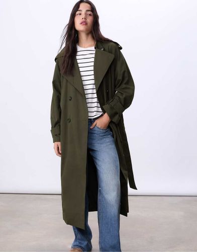 Trench-coat oversize long - Stradivarius - Modalova