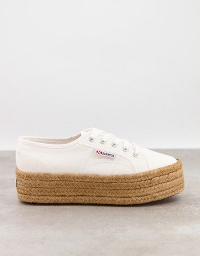 Cotrope - Sneakers in tela bianca flatform stile espadrilles - Superga - Modalova