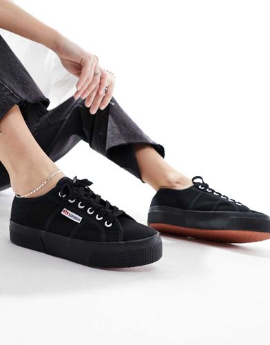 Sneakers nere in tela con suola flatform - Superga - Modalova