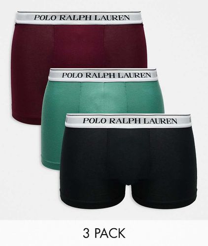 Confezione da 3 paia di boxer aderenti con fascia in vita con logo - Polo Ralph Lauren - Modalova