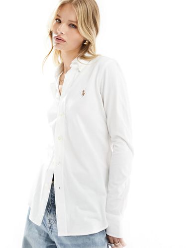 Camicia Oxford bianca con logo - Polo Ralph Lauren - Modalova