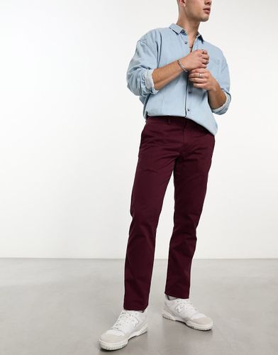 Chino slim elasticizzati in twill bordeaux - Polo Ralph Lauren - Modalova