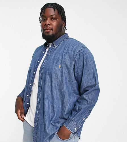 Big & Tall - Camicia di jeans con logo - Polo Ralph Lauren - Modalova