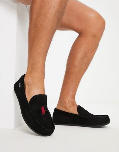 Declan - Pantofole stile mocassino nere e rosse - Polo Ralph Lauren - Modalova