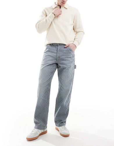 Dungaree - Jean charpentier droit à rayures - Délavage clair - Polo Ralph Lauren - Modalova