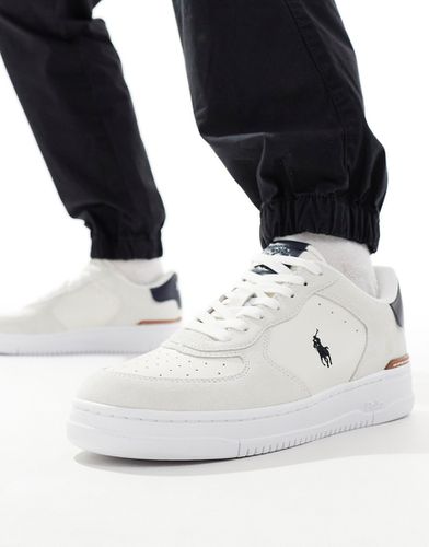 Masters Court - Sneakers color crema scamosciate con logo - Polo Ralph Lauren - Modalova