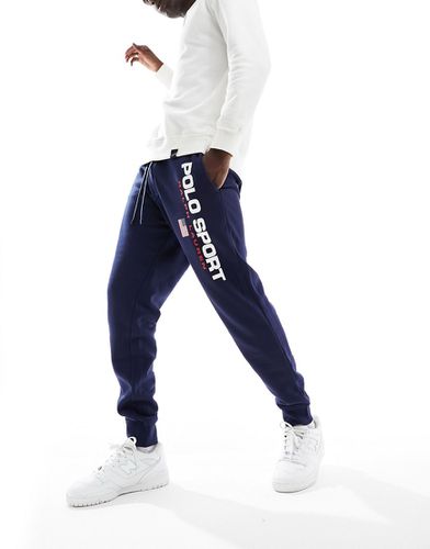 Sport Capsule - Joggers con logo della bandiera e fondo elasticizzato - Polo Ralph Lauren - Modalova