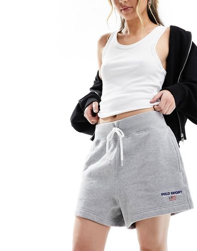 Sport Capsule - Pantaloncini in jersey grigi con logo - Polo Ralph Lauren - Modalova
