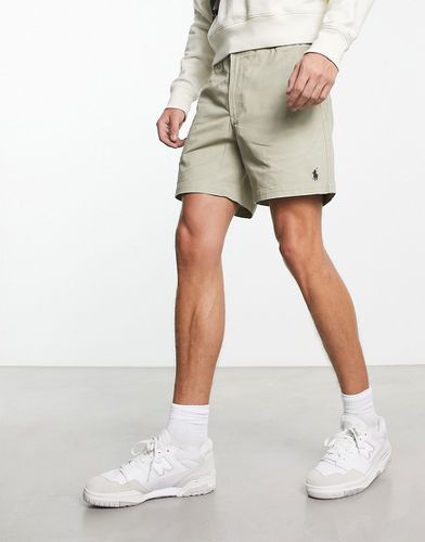 Prepsters Icon - Pantaloncini in twill elasticizzati beige con logo - Polo Ralph Lauren - Modalova