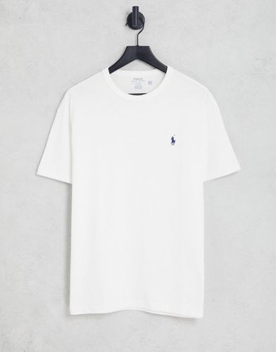 T-shirt oversize in tessuto pesante bianca con logo del pony - Polo Ralph Lauren - Modalova