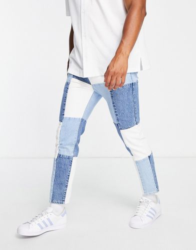 Jeans comodi blu con motivo patchwork - PACSUN - Modalova