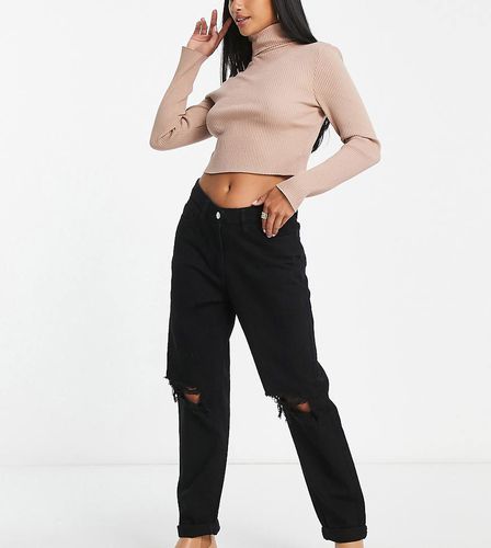 Parisian Parisian - Mom jeans strappati, colore slavato - Parisian Petite - Modalova