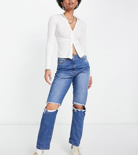 Mom jeans con strappi medio - Parisian Tall - Modalova