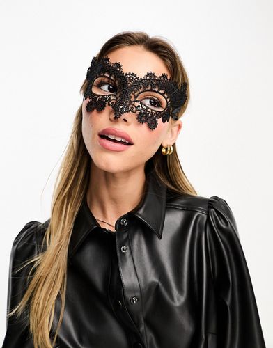 Halloween - Maschera stile pipistrello nera con paillettes - Pieces - Modalova