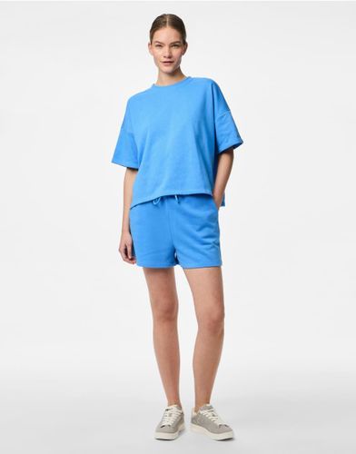 Pieces - Short en molleton - Bleu - Pieces - Modalova