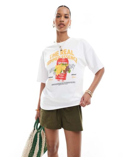 T-shirt oversize à imprimé Summer Essentials - Pieces - Modalova