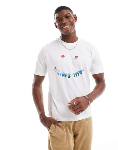 T-shirt bianca con logo sorridente - PS Paul Smith - Modalova