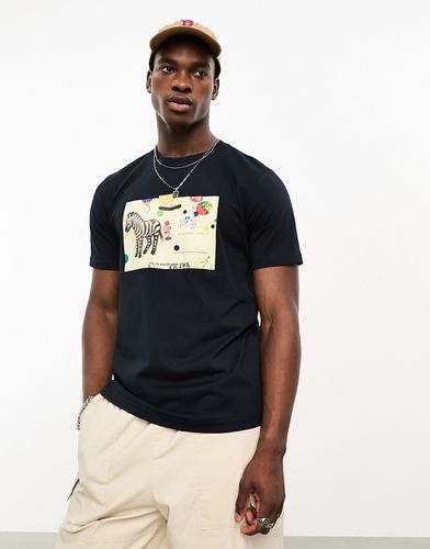 T-shirt con cartolina con zebra - PS Paul Smith - Modalova