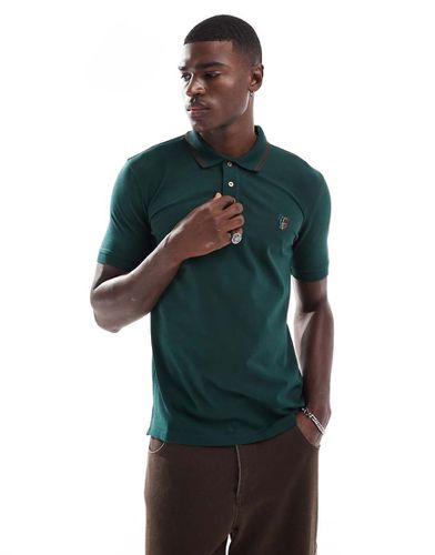 Polo a maniche corte regular fit con logo e riga a contrasto sul colletto - PS Paul Smith - Modalova