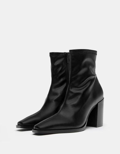Bottines stretch à talon - Pull & bear - Modalova