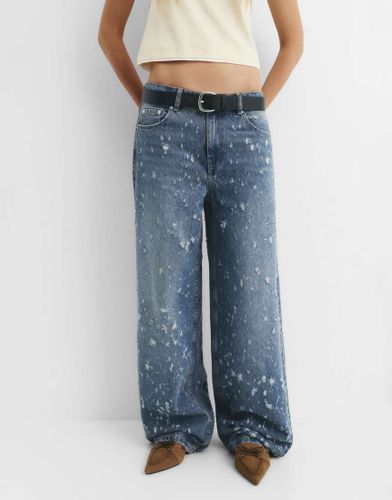Jean baggy déchiré - verdâtre - Pull & bear - Modalova