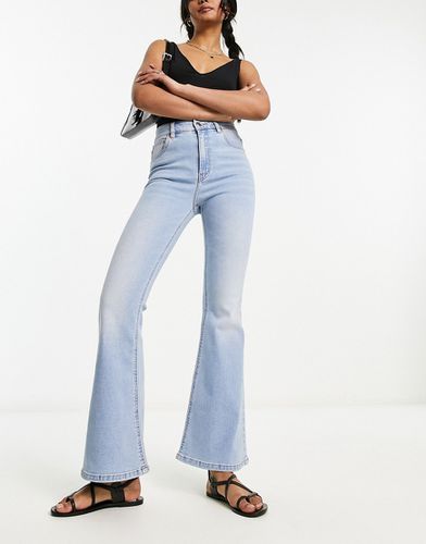 Jeans a zampa a vita alta medio - Pull & Bear - Modalova