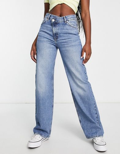 Jeans blu con fondo ampio - Pull & Bear - Modalova