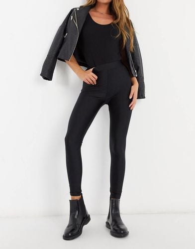 Leggings lucidi neri - Pull & Bear - Modalova