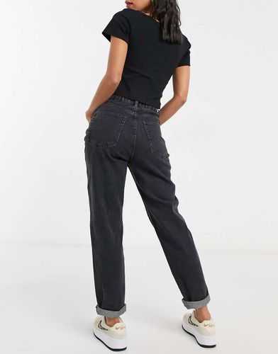 Mom jeans slavato con vita elasticizzata - Pull & Bear - Modalova