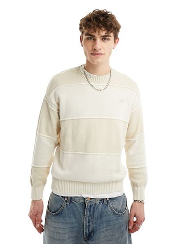 Maglione color sabbia chiaro con profili - Pull & Bear - Modalova
