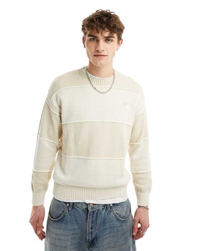 Maglione color sabbia chiaro con profili - Pull & Bear - Modalova