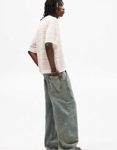 Polo rayé à découpes - Pull & bear - Modalova