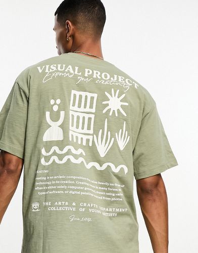 T-shirt con stampa Visual Project - Pull & Bear - Modalova