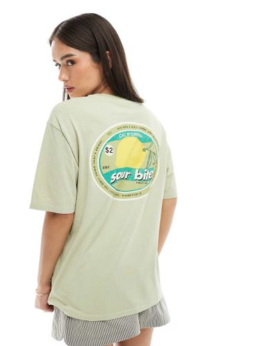 T-shirt vintage à imprimé citron - Pull & bear - Modalova