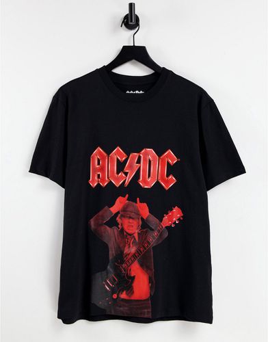 T-shirt degli AC/DC nera - Pull & Bear - Modalova