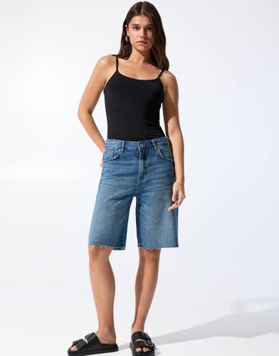 Top en polyamide à fines bretelles - Pull & bear - Modalova