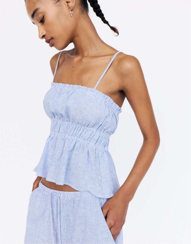 Top rayé à bretelles - Pull & bear - Modalova