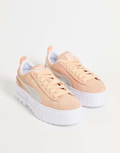 Mayze - Sneakers con plateau color pesca e bianco - Puma - Modalova