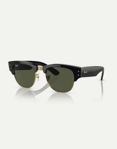 Clubmaster Mega - Occhiali da sole oro e neri con lenti verdi - Ray-Ban - Modalova