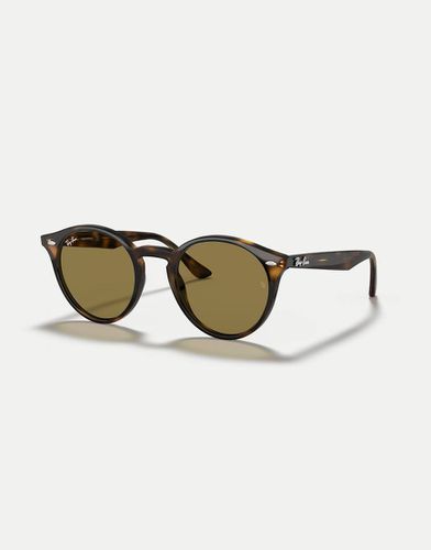 Occhiali da sole rotondi unisex marroni 0 2180 - Ray-Ban - Modalova