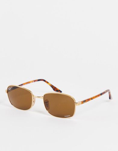 Occhiali da sole squadrati color e marrone - Ray-Ban - Modalova