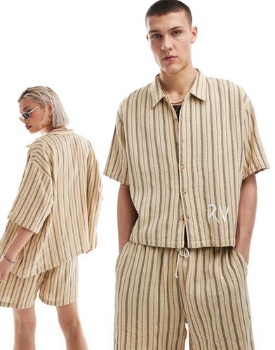 Camicia unisex testurizzata a righe in coordinato - Reclaimed Vintage - Modalova
