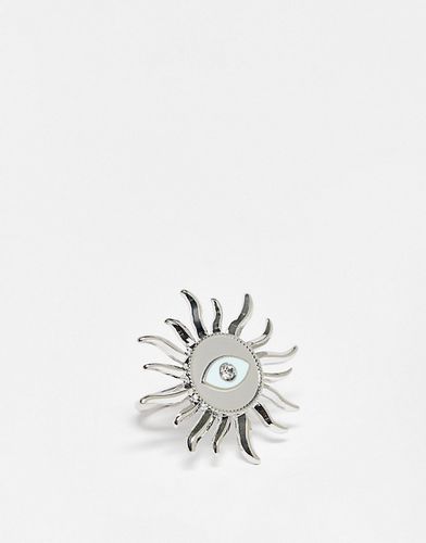 Inspired - Anello unisex color con pendente a forma di sole e occhio - Reclaimed Vintage - Modalova