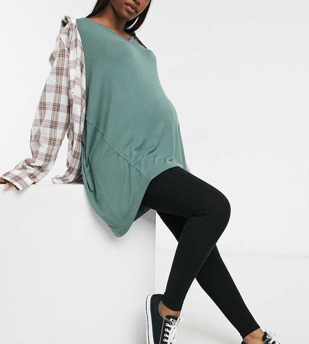 Leggings neri a vita alta - River Island Maternity - Modalova