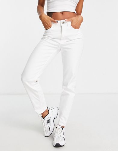 Mom jeans modellanti bianchi a vita alta - River Island - Modalova