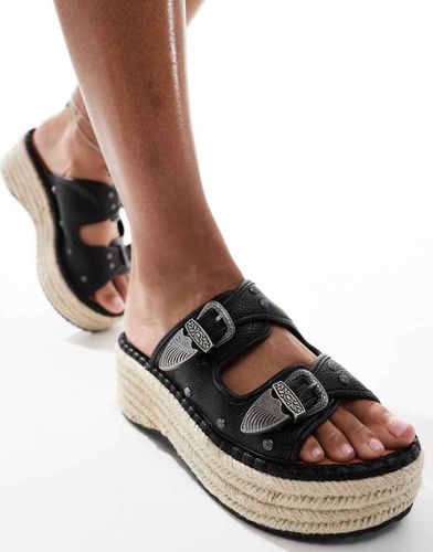 Espadrilles nere stile western - River Island - Modalova