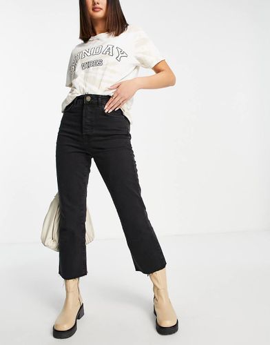 Jeans a zampa a vita alta neri - River Island - Modalova