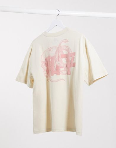 T-shirt con stampa sul retro grigio pietra - River Island - Modalova