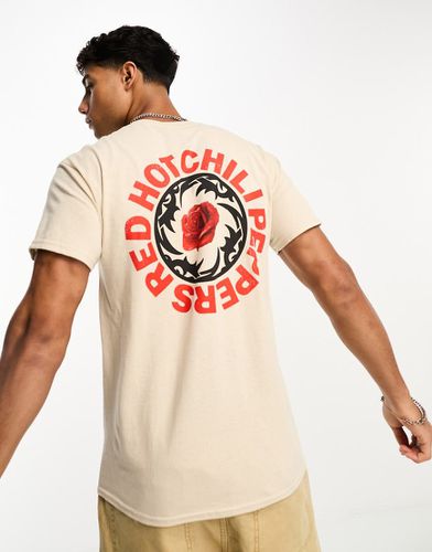 T-shirt écru con stampa Red Hot Chilli Peppers - River Island - Modalova