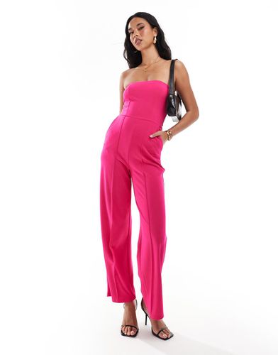 Tuta jumpsuit a fascia a fondo ampio - River Island - Modalova